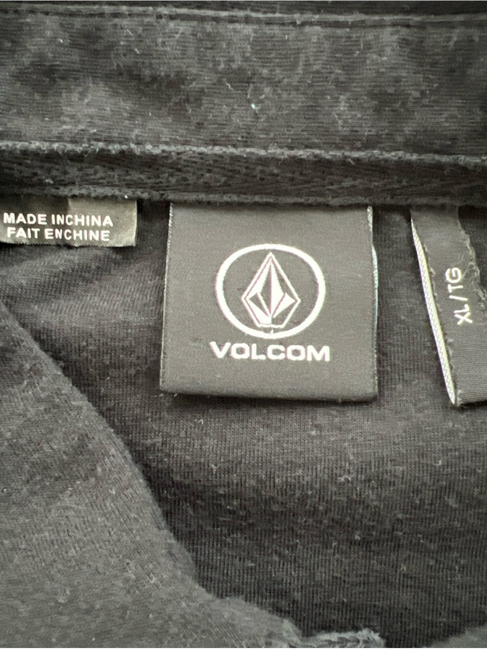 Volcom Black Short-Sleeve Polo - Picture 3 of 9